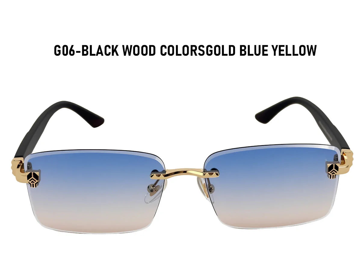 Square Sunglasses Women Luxe 2026 Rimless Sunglass Men Wooden Fashion Glasses Vintage Dropshipping Gafas De Sol Hombre Zonnebril