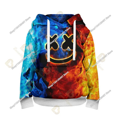 Children's Clothing Fortnite Cosplay Hoodie Sweatshirt, Battle Ikonik Man Sleeve Costume, Christmas Pullover Stress Shirt Clothes