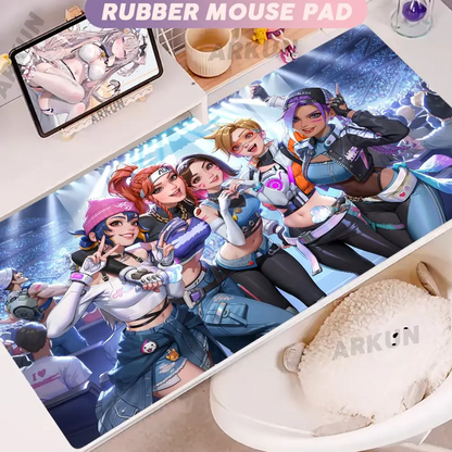 Fashion Large FPS 900x400 Anime Gaming Girl Overwatch Laptop Office Rubber Soft Desk Mat Gaming Mousepad Xxl