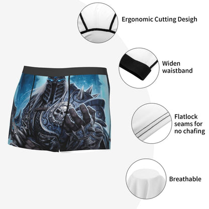 World of Warcraft Arthas-King Underpants Cotton Panties Male Underwear Sexy Shorts Boxer Briefs