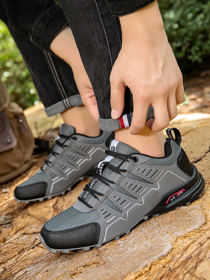 Men's Hiking Shoes Waterproof All-Terrain Outdoor Sneakers Non-Slip for Trekking Camping Tactical Training Outdoor Cycling