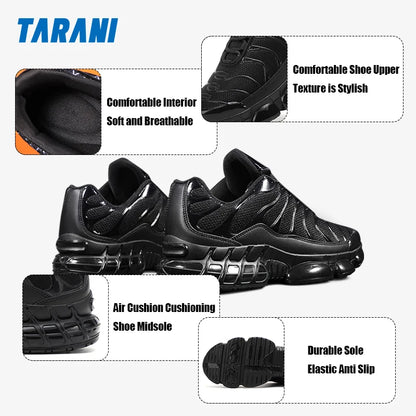 Men's Cushion Sports Shoes Lightweight Breathable Running Shoes Gym Workout Training Walking Comfortable Shock Absorption