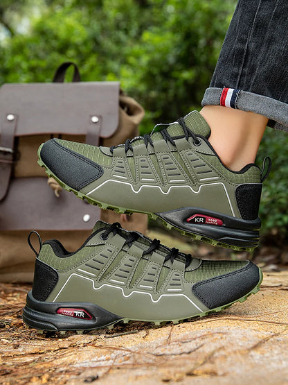 Men's Hiking Shoes Waterproof All-Terrain Outdoor Sneakers Non-Slip for Trekking Camping Tactical Training Outdoor Cycling