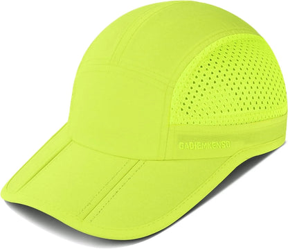 GADIEMKENSD Quick-Drying Foldable Portable Baseball Caps For Men Summer Sea Wave Embroidery Unisex Sport Sun Hats Snapback Cap