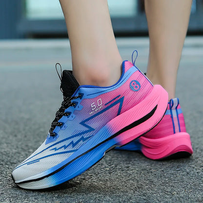 Men's Sports Running Shoes, Casual Marathon, Lightweight, Comfortable Women's Athletic Non-Slip Walking Sneakers, Outdoor Couple Shoes