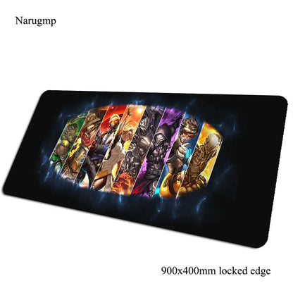 Tappetino mouse Overwatch regalo di compleanno, tappetino per computer 900x400x3mm, mousepad gaming grande, tappetino per mouse e tastiera per giochi PC gamer da scrivania