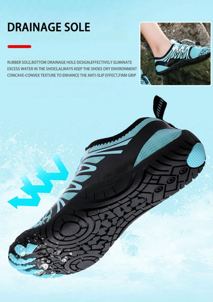 EOCENE Uomo Donna Scarpe acquatiche per sport all'aperto a piedi nudi: ad asciugatura rapida, per spiaggia, nuoto, fitness, guado, escursionismo, ciclismo, scarpe da ginnastica acquatiche