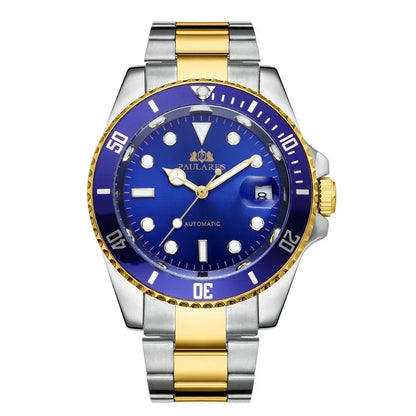 Automatic Men's Watch Mechanical Movement Stainless Steel Gold Silver Green Red Dial Date Strong Luminous Luxury Watches