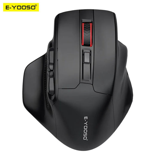 Mouse gaming wireless E-YOOSO X-31 USB 2.4G, dimensiune mare pentru mâini mari, PAW3212, 4800 DPI, 5 butoane, pentru gameri, computer, laptop, PC