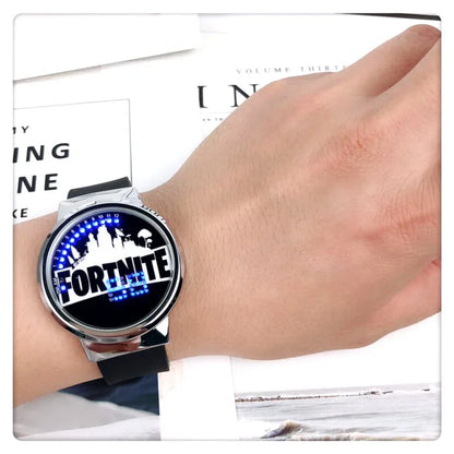 Fortnite Watch Cute Fashion Cartoon Personalized Kawaii Touch Night Light LED Student Electronic Watch Gift for Friends