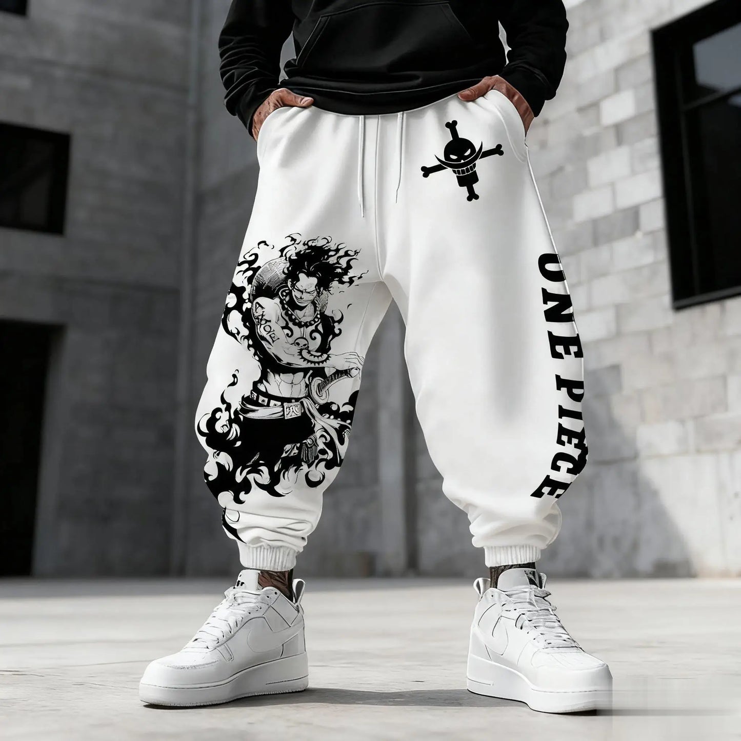 2026 One Piece Luffy Mens Sweatpants Gym Sports Pants Anime Print Loose Casual New Winter Fashion Y2k Clothes Hip Hop Trousers
