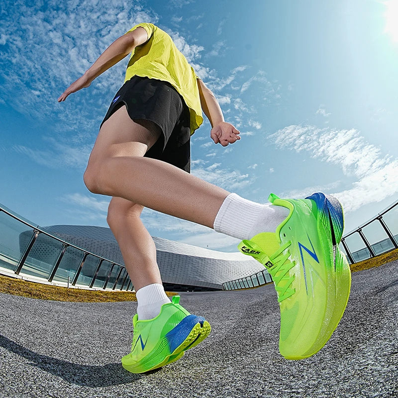 Marathon Men Running Shoes Sports Speciality Breathable Lightweight Women's Athletic Nonskid Carbon Board Comfortable Sneakers