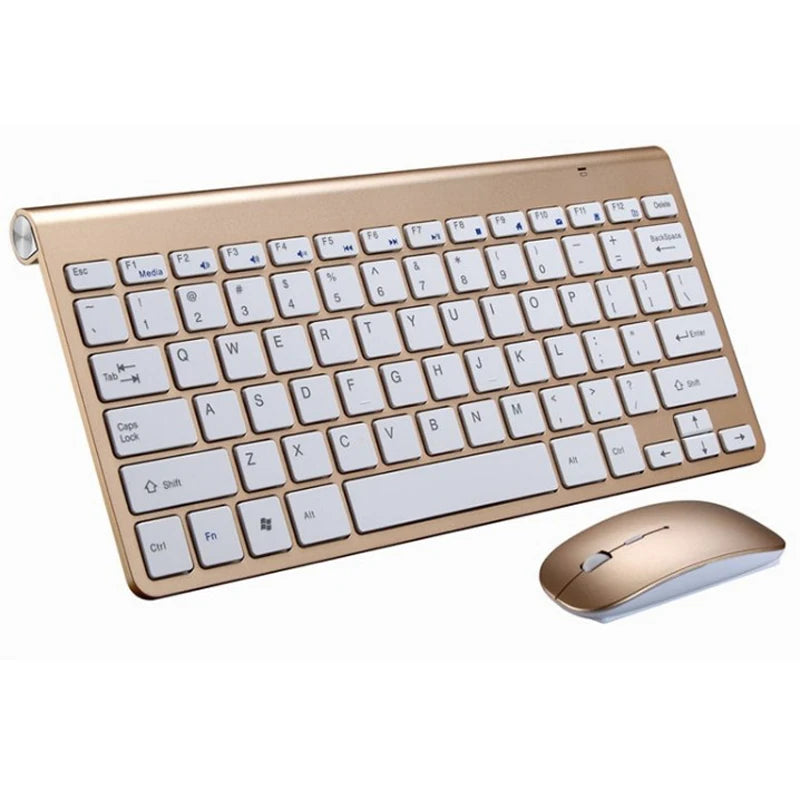 Combo tastiera e mouse wireless spagnolo ebraico coreano thailandese 2.4G, mini tastiera e mouse wireless portatili per Windows Mac Android