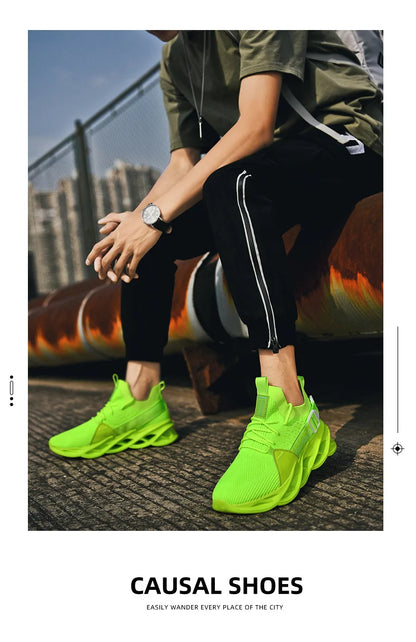 Men's Breathable Fashion Mesh Running Shoes High Quality Unisex Lightweight Tennis Athletic Sneakers 2023