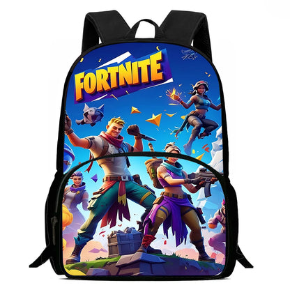 Hot Game Child Backpacks Lunch Bag Pencil Case Pupil Large Capacity School Bags Design-F-FortniteS For Boy Girl Best Gift