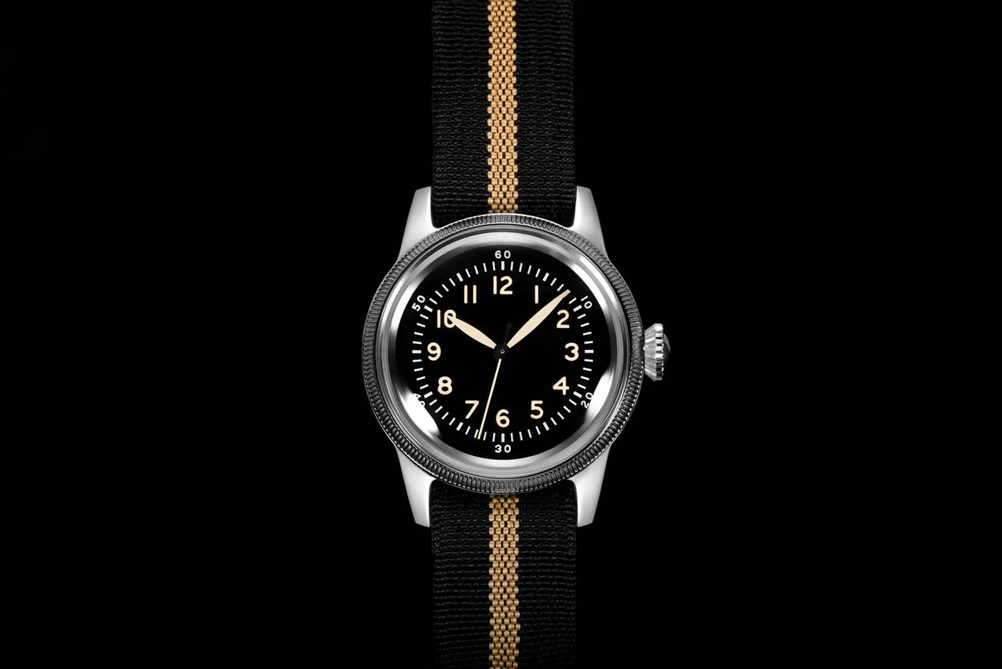 RDUNAE RA05 Vintage Military Watch 2035 Movement Quartz K1 Mineral Glass Crystal Stainless Steel Luminous Waterproof Men's Watches