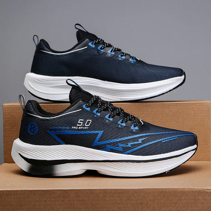 Brand Men's Carbon Plate Running Shoes Soft Cushion Shock Absorbing Sports Shoes Unisex Sneakers Light Anti-Slip Training Shoes