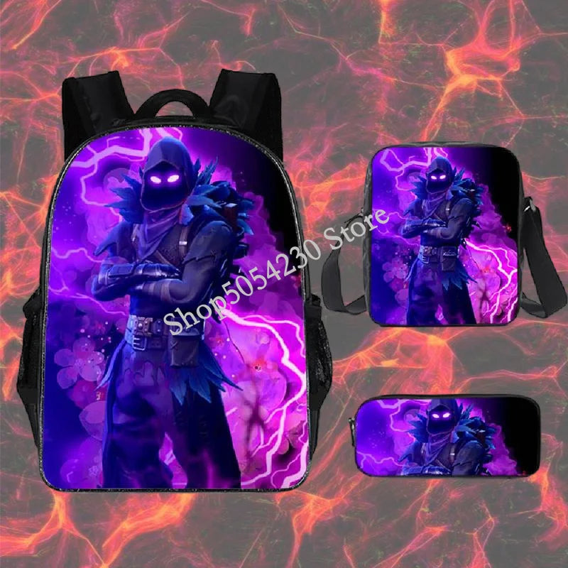 Fortnited 3-teiliges Rucksack-Set für Jungen – Victory Game, 16 Zoll, wasserabweisender Vorschul-Rucksack, cooler Grundschulrucksack