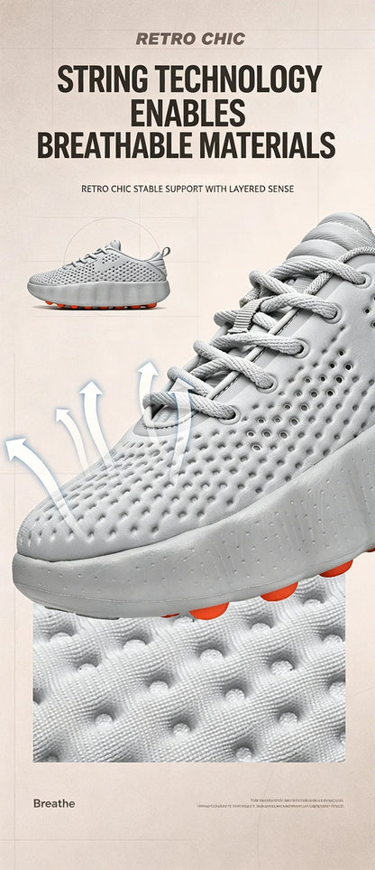 Comfortabele casual herensneakers met voetmassagetechnologie Ademende, lichtgewicht sportschoenen voor dames