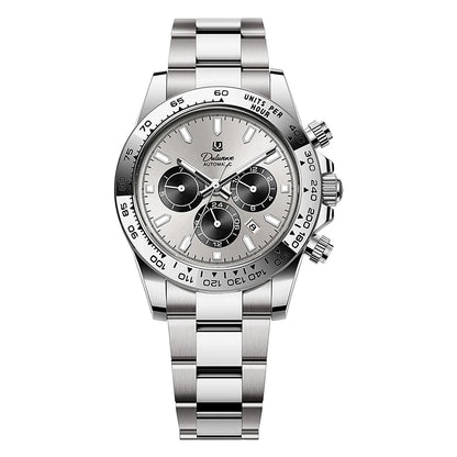 Watch For Men Luxury Stainless Steel Clock Fashion Casual Multi-functional Design Automatic Mechanical Wristwatch