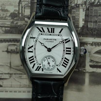 FARASUTE New Classic Hangzhou Customized Movement Manual Mechanical Watch Men's Sapphire Crystal Small Second 50m Waterproof Watch