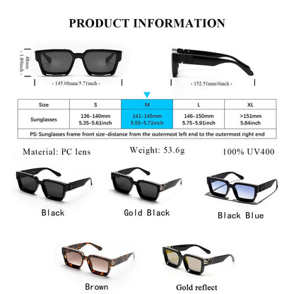 Ruiao Retro Black Millionaire Shades Luxury Sunglasses 2026 For Men Designer Famous Brand Square Sun Glasses Man Women Sunglass