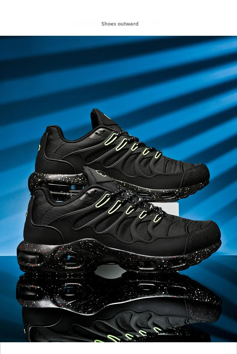 Men's Air-Cushioned Running Shoes Marathon Sports Breathable Lightweight Women's Comfortable Non-Slip Casual Shoes
