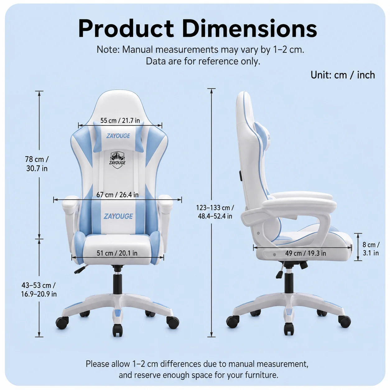 AOLIVIYA Gaming Reclining Office Chair Home Computer Rotating Lifting Backrest Internet Cafe E Sports Game Seat With Footrest