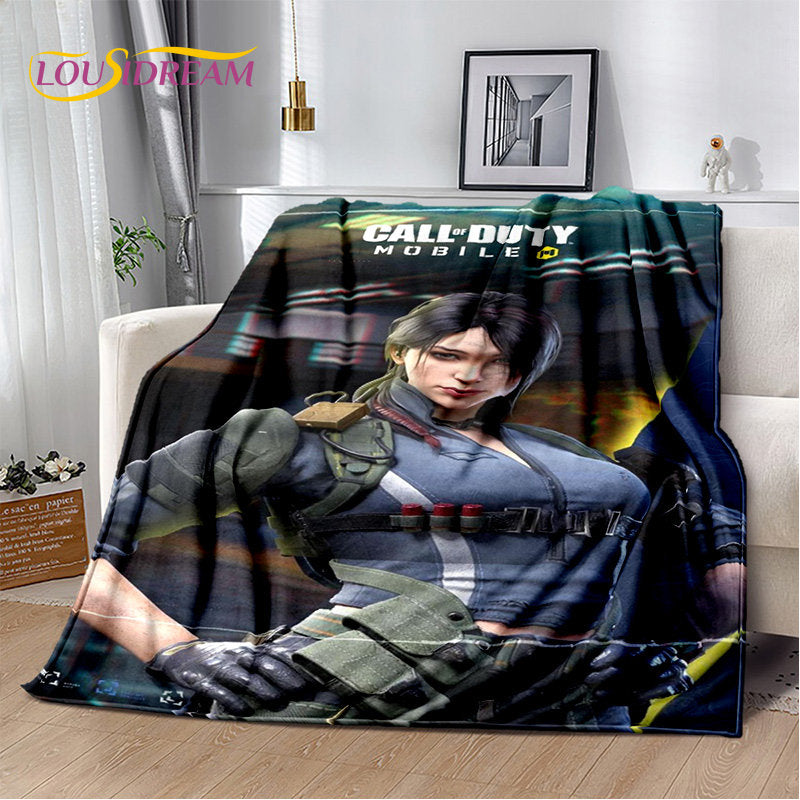 COD 3D, manta suave de felpa para gamers de Call of Duty, manta de franela para sala de estar, dormitorio, camas, sofá y oficina
