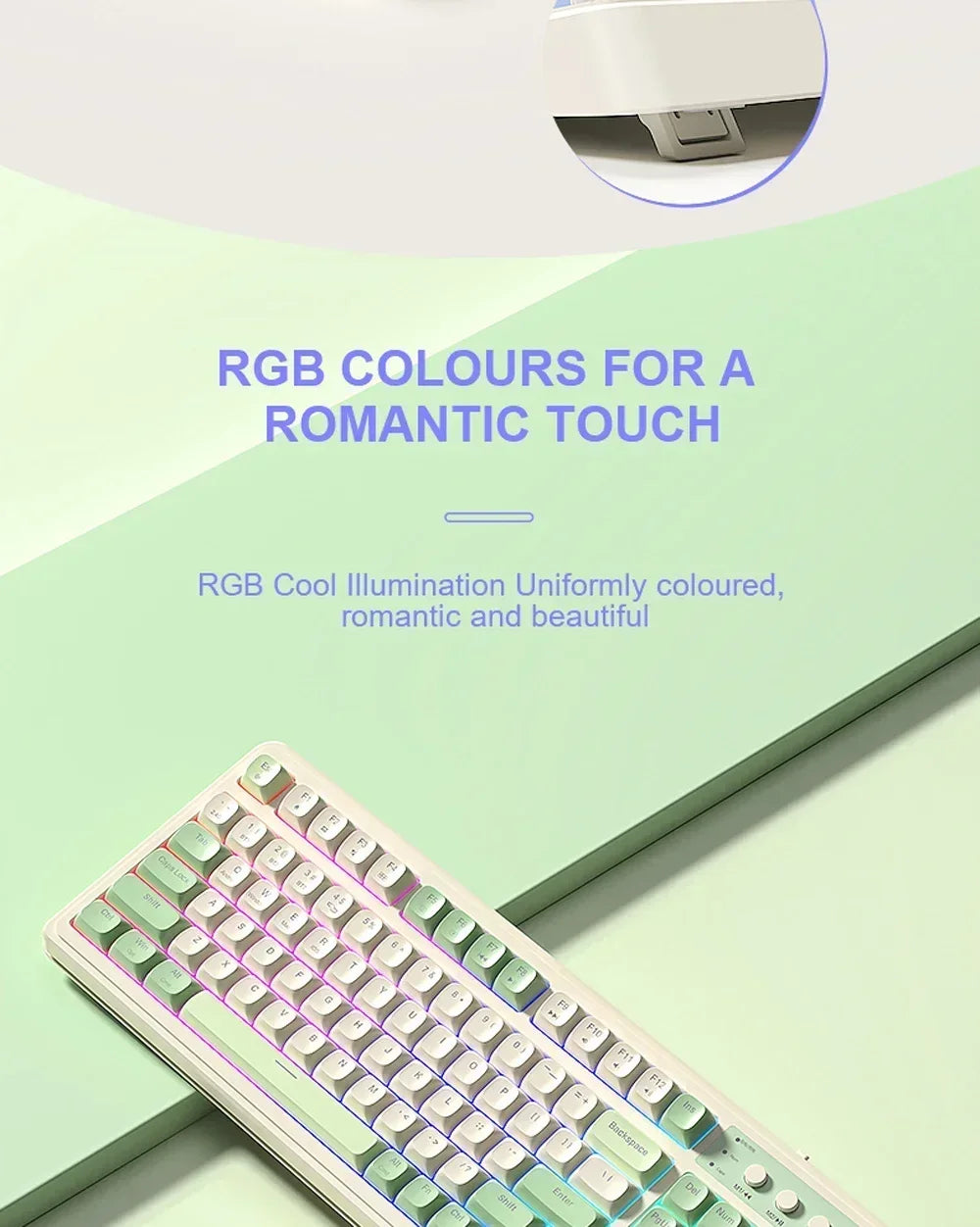 AULA S99 Keyboard 3-Mode Wireless Bluetooth Wired RGB Ergonomic 99Key Typing Mute Gaming Keyboard Custom PC Accessories Gifts
