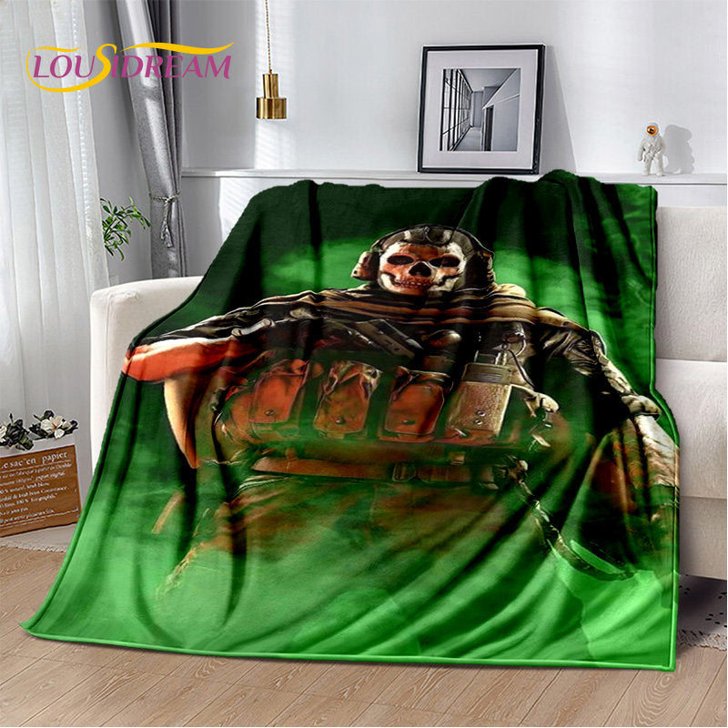 COD 3D, manta suave de felpa para gamers de Call of Duty, manta de franela para sala de estar, dormitorio, camas, sofá y oficina
