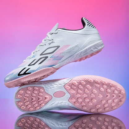 Nouvelles chaussures de football pour hommes, chaussures d'entraînement, baskets de match, chaussures de football pour terrain en herbe, chaussures de sport professionnelles antidérapantes, ultra-légères, unisexes.