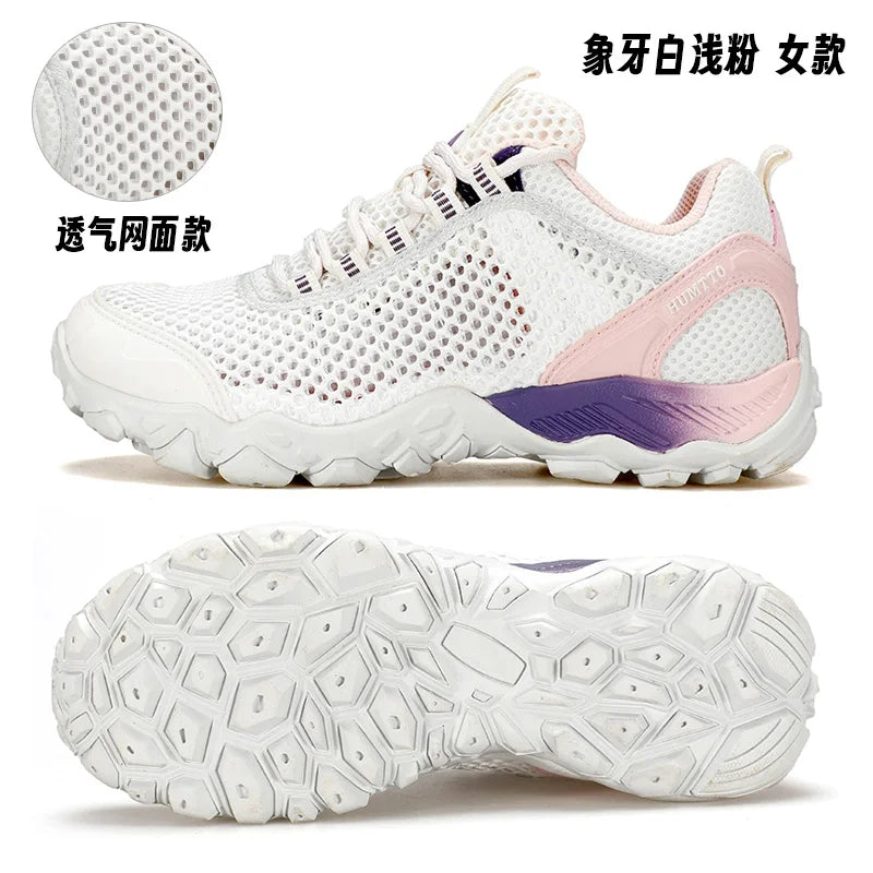 HUMTTO Scarpe da trekking da uomo traspiranti per sport all'aria aperta, scarpe da arrampicata, scarpe da caccia da donna, scarpe da trekking, sneakers, stivaletti, scarpe tattiche