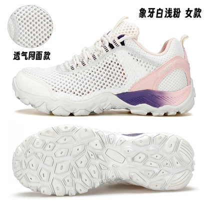 HUMTTO Scarpe da trekking da uomo traspiranti per sport all'aria aperta, scarpe da arrampicata, scarpe da caccia da donna, scarpe da trekking, sneakers, stivaletti, scarpe tattiche
