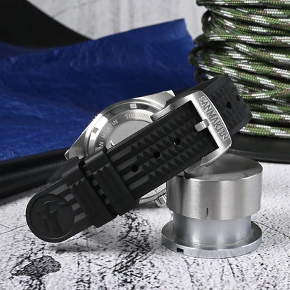 San Martin Official 40mm 62mas V3 Diver Watch For Men Kanagawa Surfing Dial NH35 Automatic Mechanical 20Bar Rubber Strap SN0007