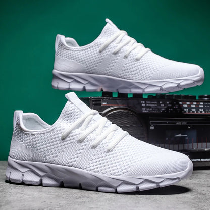 Zapatillas deportivas para hombre, ligeras y transpirables, para correr, para todas las estaciones, tallas grandes, clásicas, informales, deportivas, con suela gruesa, para caminar