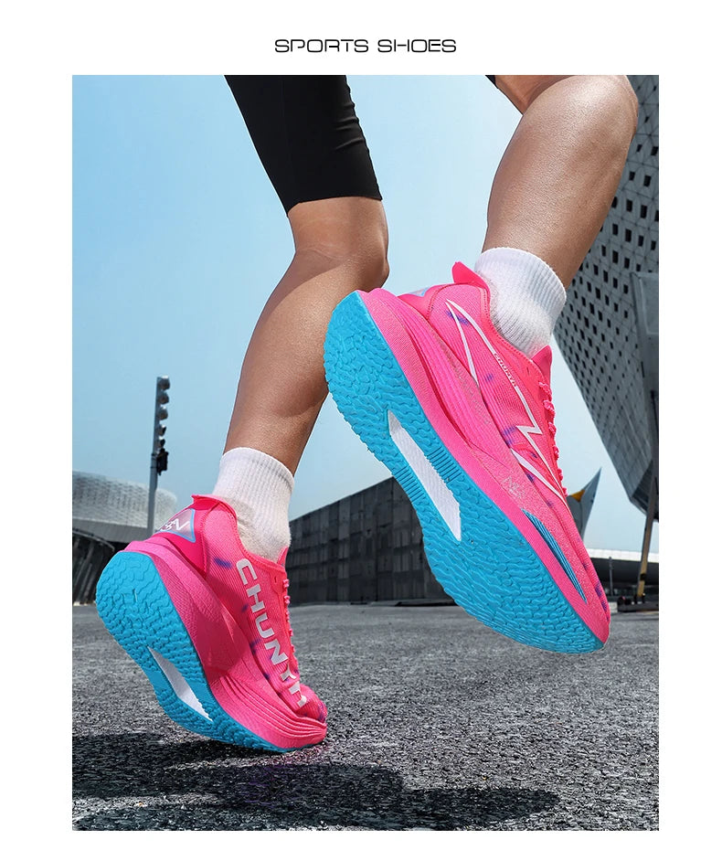 Zapatillas de running con placa de carbono, especiales para maratón, deportivas para hombre, transpirables, ligeras, cómodas y de ocio para mujer.