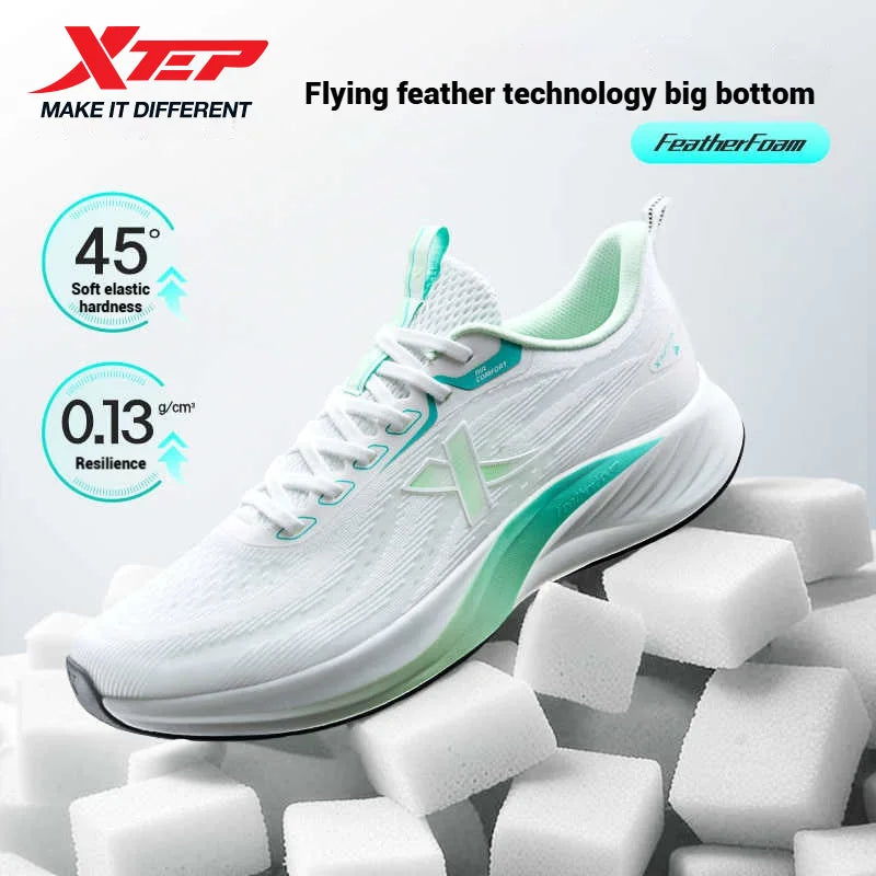 Xtep Light Wing 3 Running Shoes for Men 2025 Summer Fashion Cushion Shock Absorption Lightweight Advanced Sneakers 875219110034
