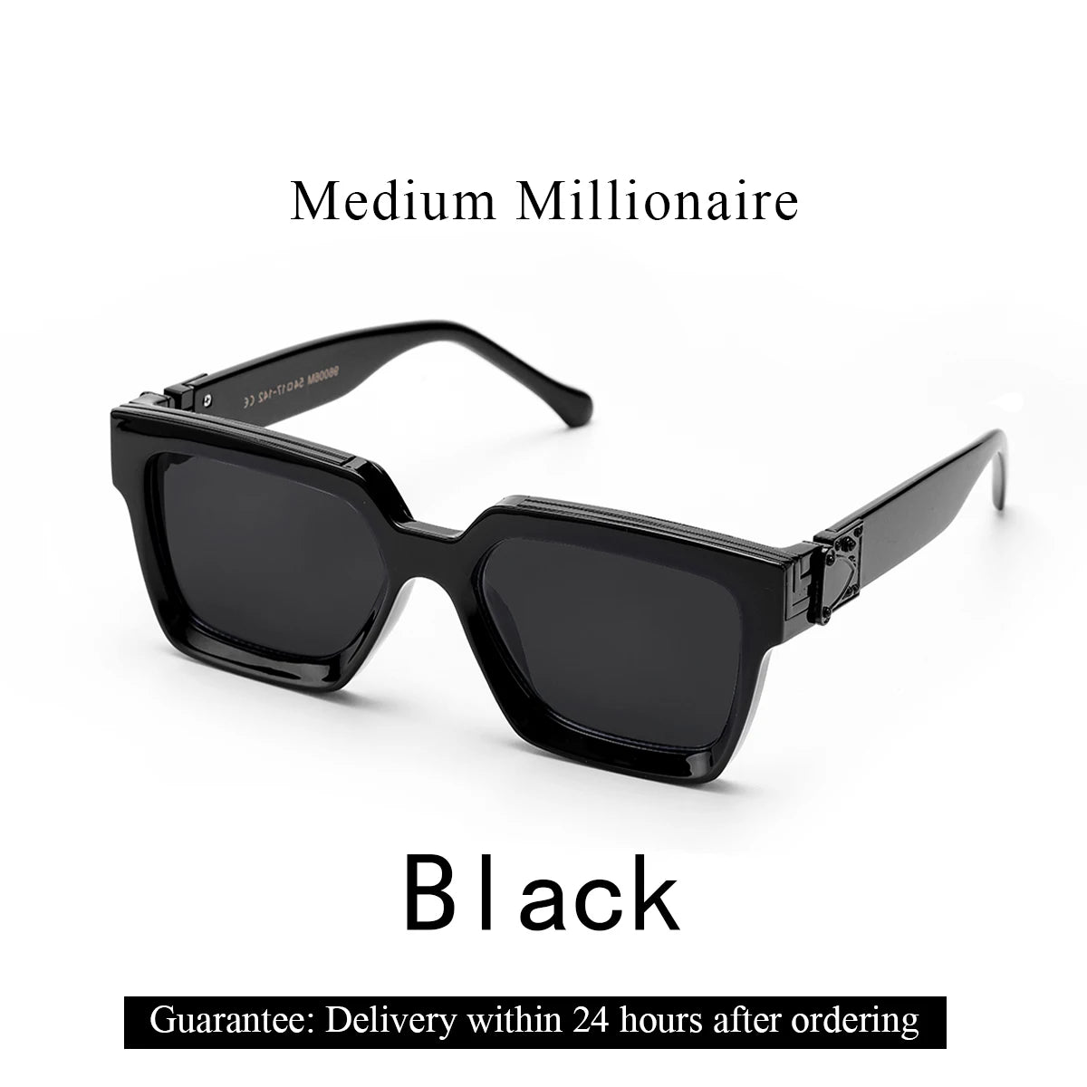 Ruiao Retro Black Millionaire Shades Luxury Sunglasses 2026 For Men Designer Famous Brand Square Sun Glasses Man Women Sunglass