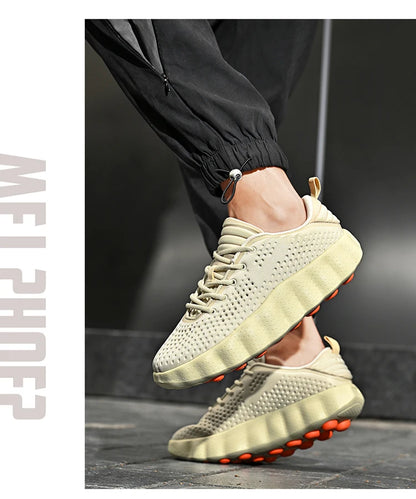 Comfortabele casual herensneakers met voetmassagetechnologie Ademende, lichtgewicht sportschoenen voor dames