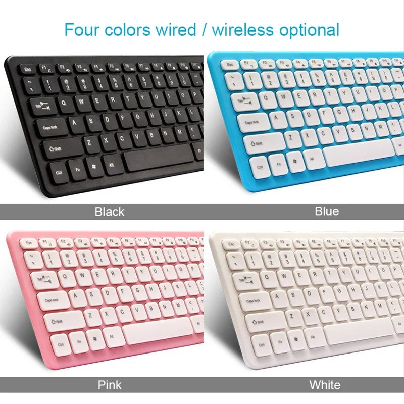 New Wireless 2.4G Keyboard with Numeric Keypad Silent Slim Gaming Keyboard with Mat for Windows Computer Desktop PC Notebook TV