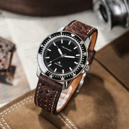 MILITADO ML25 VH31 Sweep Second Quartz Watch Men Swiss Ronda 515 Movement 200m Sapphire Crystal Ceramic Bezel 316L Steel Watches