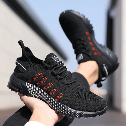 Men Casual Sneakers Mesh Lightweight Breathable Soft-Soled Running Shoes Slip-On Male Flats Loafers Shoe Trainers Zapatos Hombre