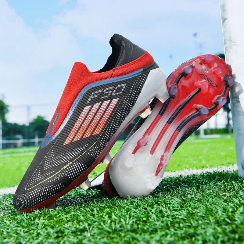 Nouvelles chaussures de football pour hommes, crampons longs antidérapants pour adultes, chaussures de sport pour garçons, crampons d'entraînement en plein air, respirantes et confortables