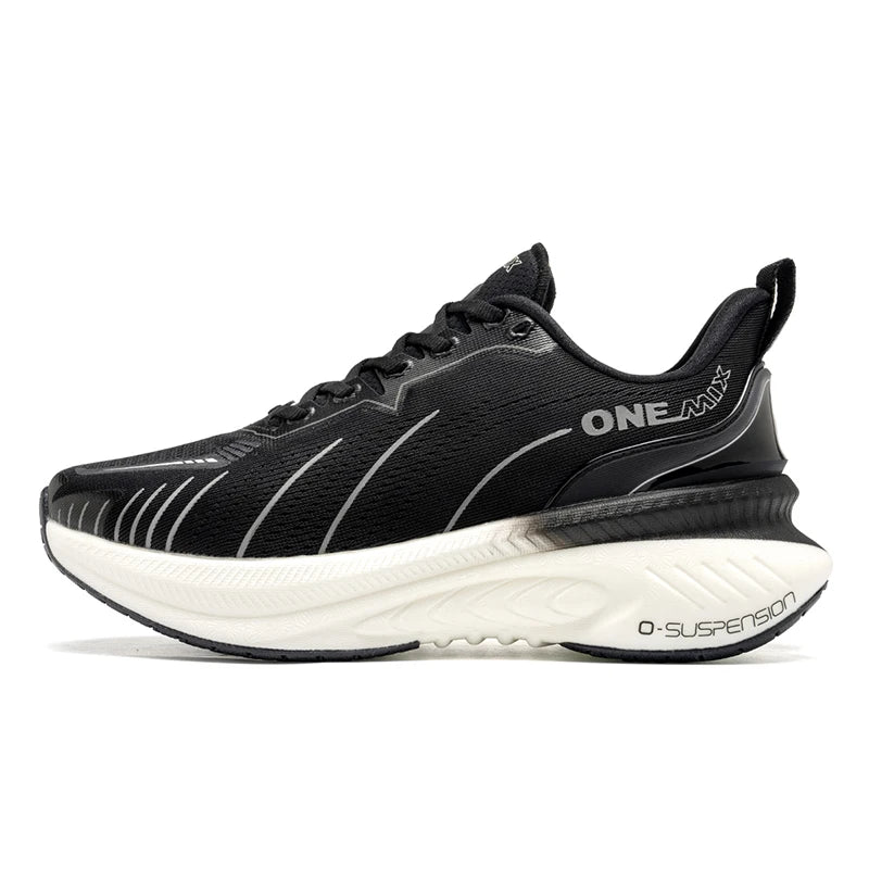 ONEMIX Nieuwe hardloopschoenen met demping voor heren, geschikt voor intensieve hardlopers, met veters, sportschoenen voor dames, antislip, outdoor, atletische herensneakers