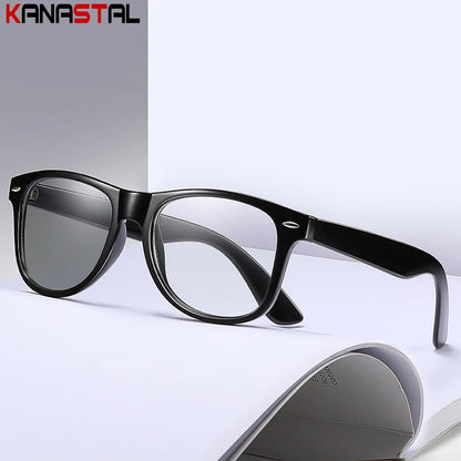 Women Photochromic Glasses Blue Light Blocking Lenses Men Prescription Reading Myopia Eyewear Anti Fatigue PC Eyeglasses Frame