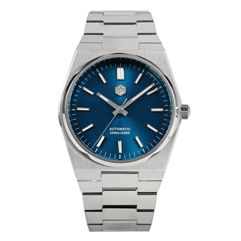 Orologio da uomo San Martin Classic 40mm Miyota 9015 di lusso elegante, orologio da polso meccanico automatico con bracciale a rilascio rapido SN0023
