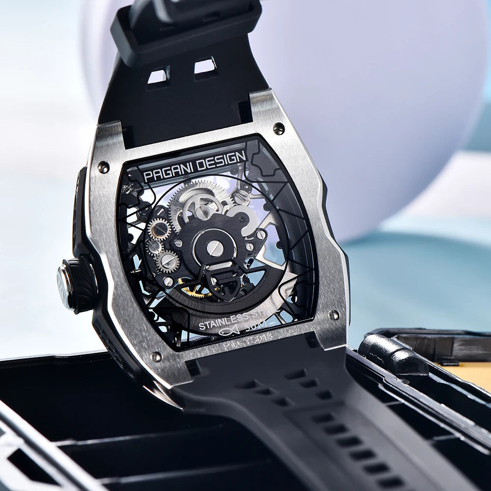 2026 Pagani Design new men's watch 50 meter waterproof stainless steel case luminous dial fashionable men's mechanical watch