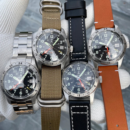 STEELFLIER Official SF792 GMT Mechanische Armbanduhr NH34 Uhrwerk Super BGW9 C3 Leuchtmasse 200M wasserdichte Luxus-Taucheruhr für Herren