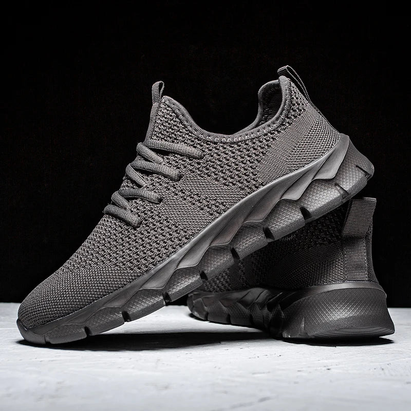 Zapatillas deportivas para hombre, ligeras y transpirables, para correr, para todas las estaciones, tallas grandes, clásicas, informales, deportivas, con suela gruesa, para caminar
